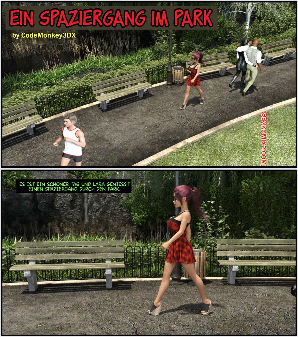 Porno comic A walk in the park. CodeMonkey3DX