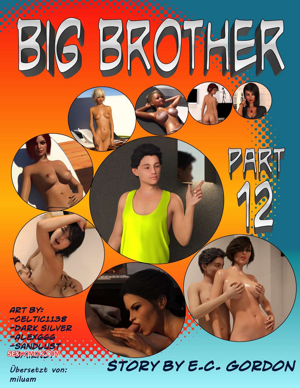 Porno comic Big Brother 12. Sandlust.