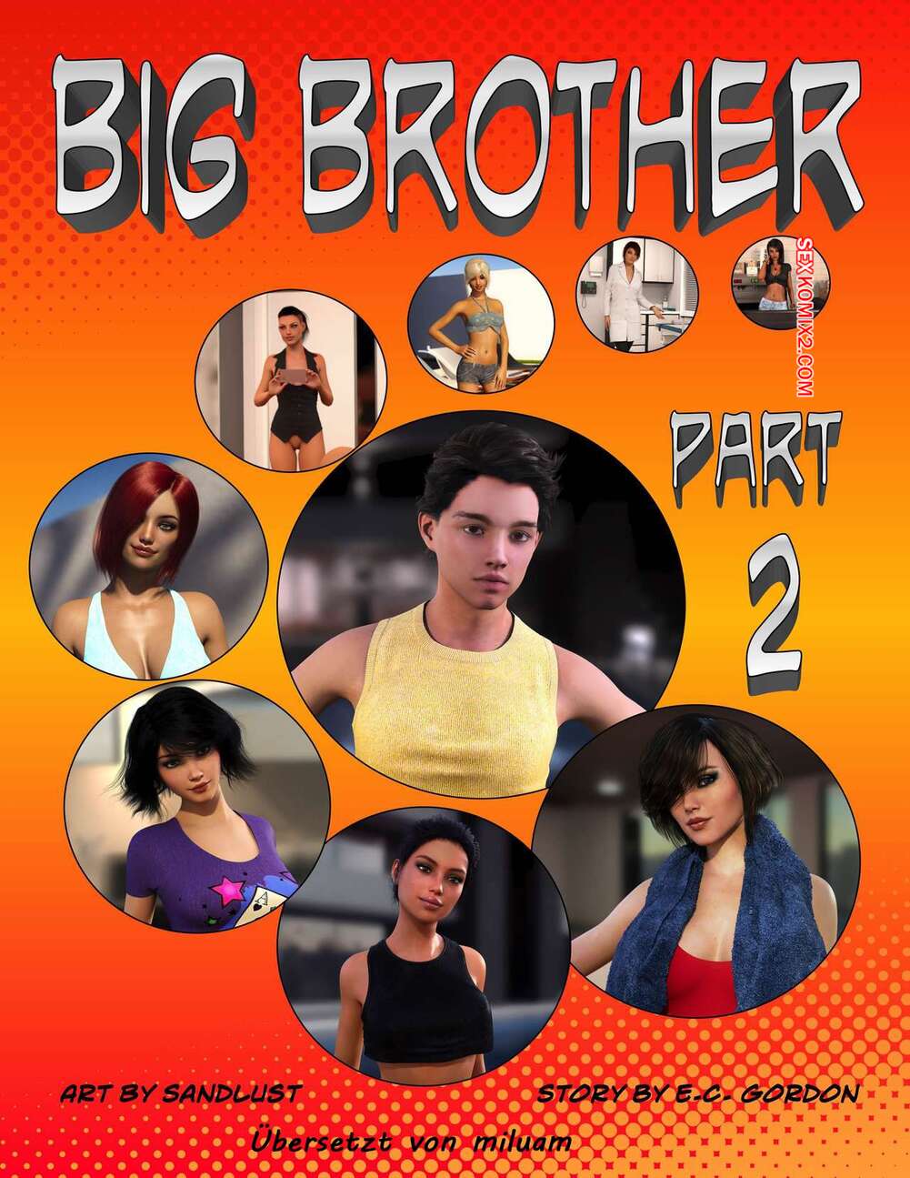 Porno comic Big Brother 2. Sandlust.