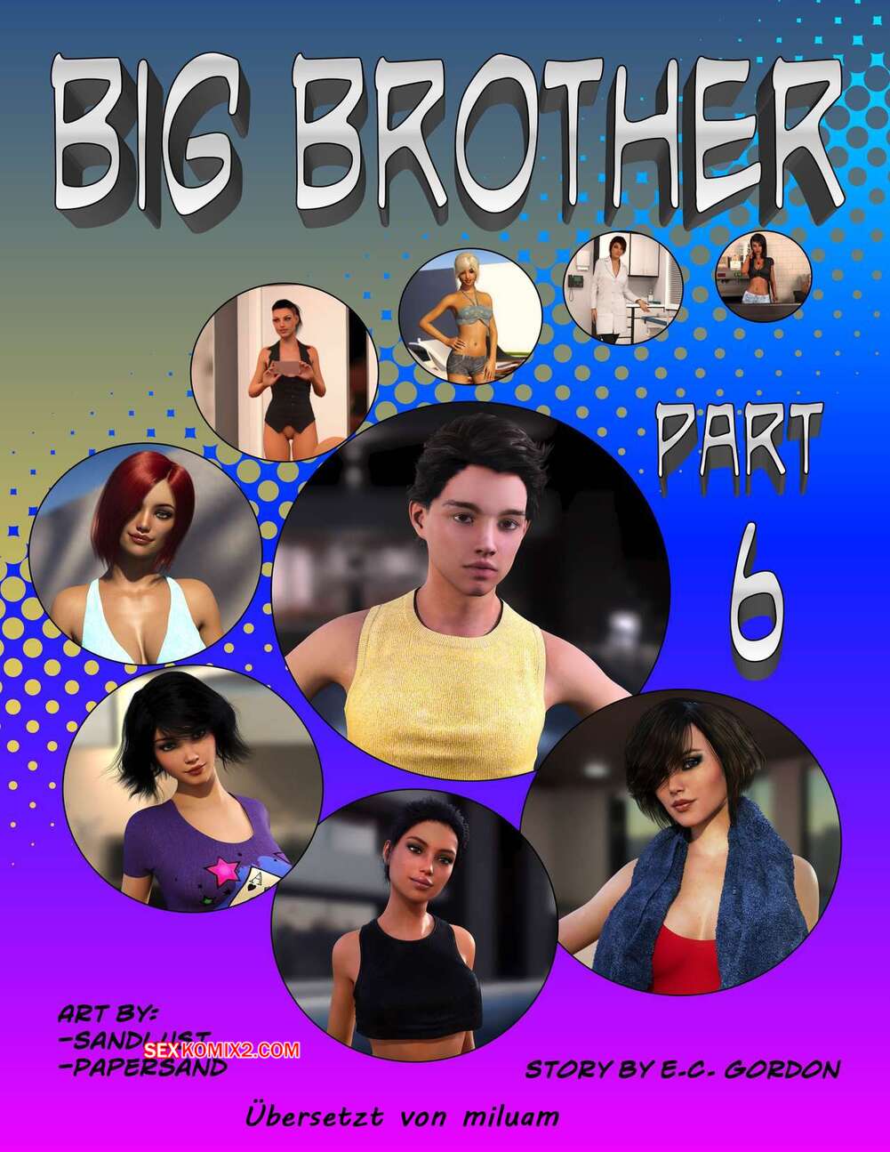 Porno comic Big Brother 6. Sandlust.
