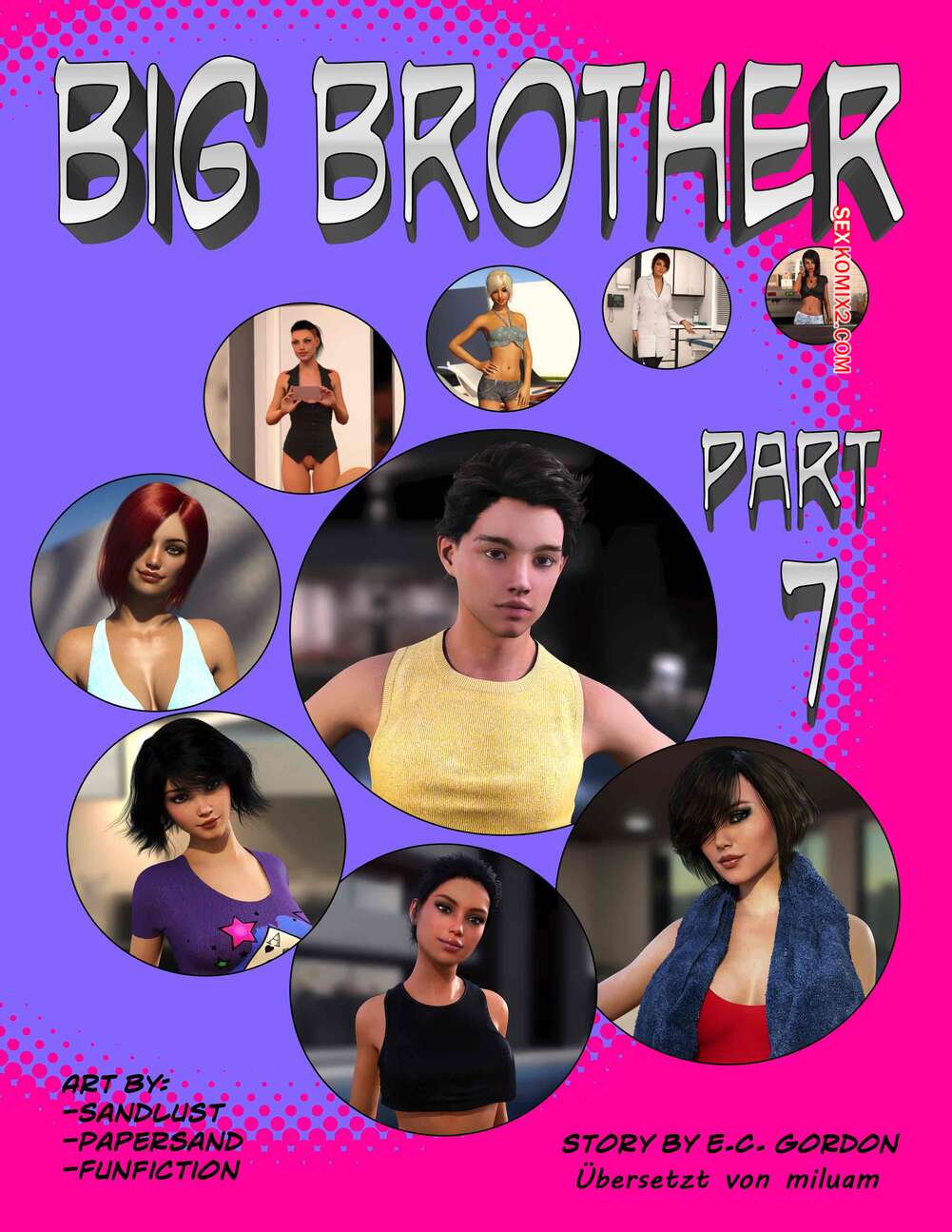 Porno comic Big Brother 7. Sandlust.