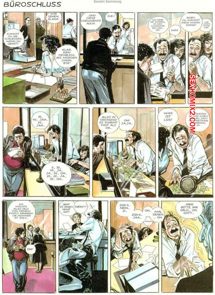 Porno comic Bueroschluss