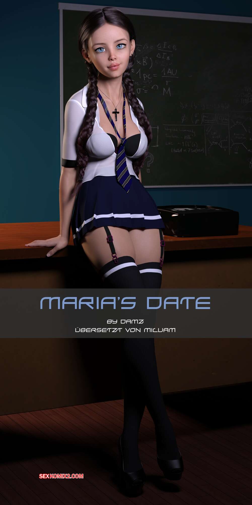 Porno comic Marias Afterschool Date. Damz.