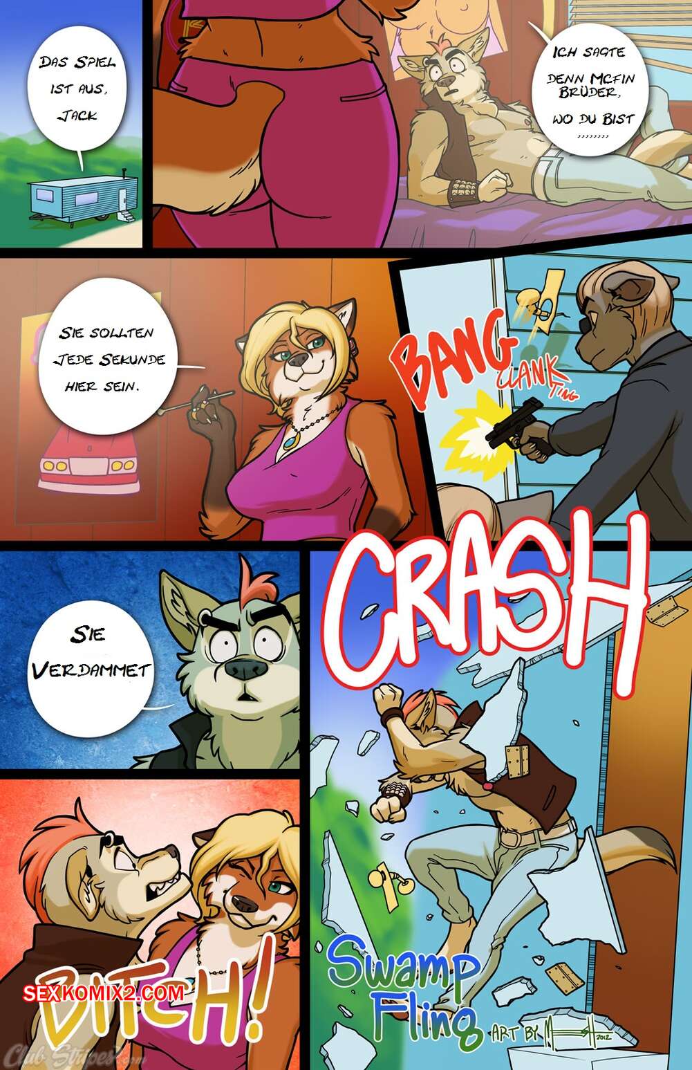 Porno comic Meesh Swamp Fling